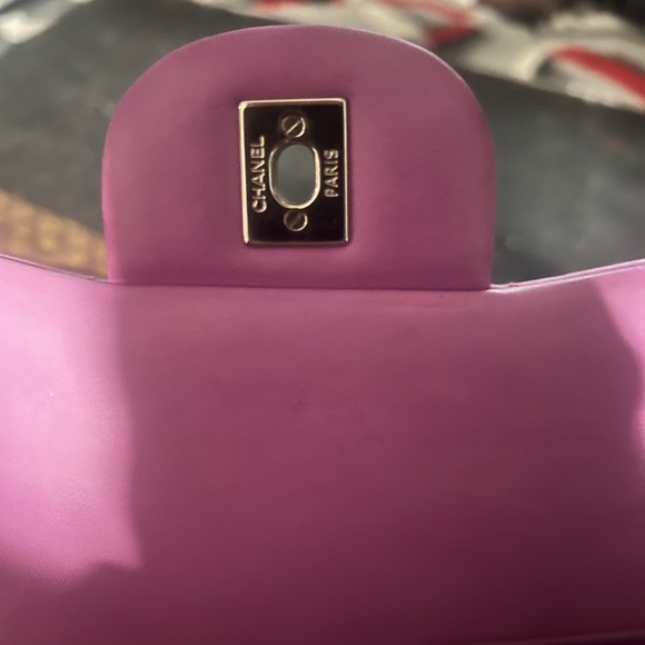 Chanel Pink Quilted Lambskin Medium Classic Double Flap Bag silver Hardware - Picture 6 of 10